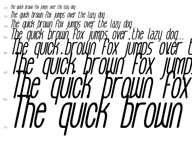 Aeg Flyon Now font waterfall